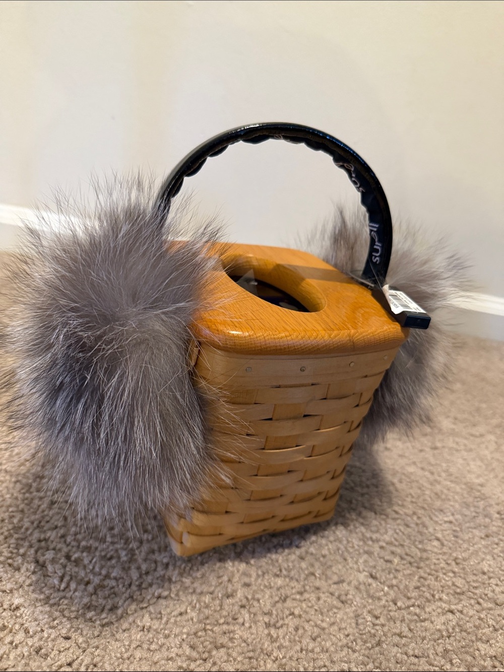 Surell Grey Fox Earmuffs NWT